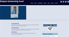 Desktop Screenshot of dialysisscholarshipfund.org